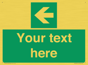 Custom Arrow Left Sign